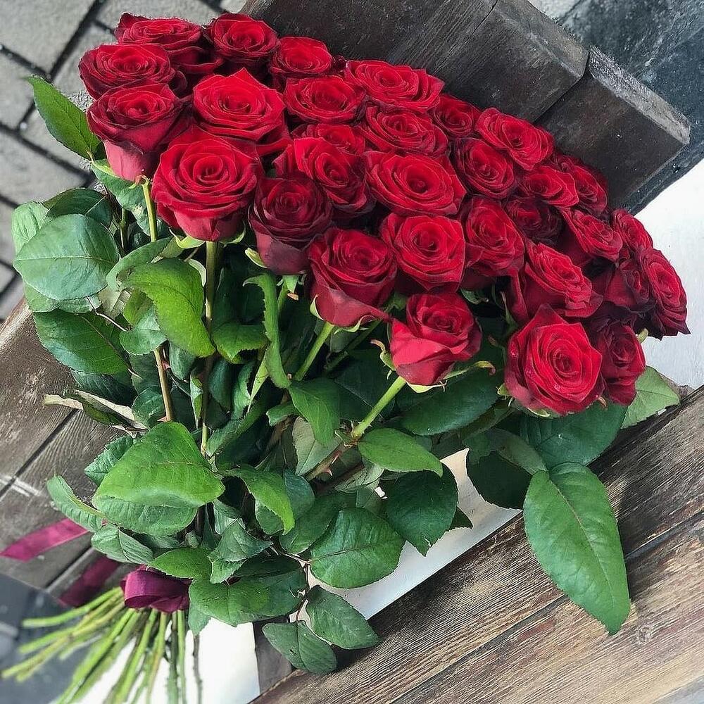 35 Свежих роз